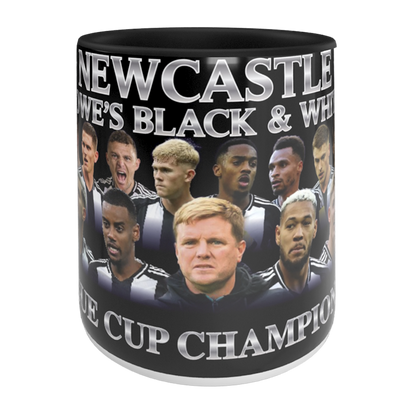 Newcastle League Cup Champions 2025 Mug Black Handle & Inner