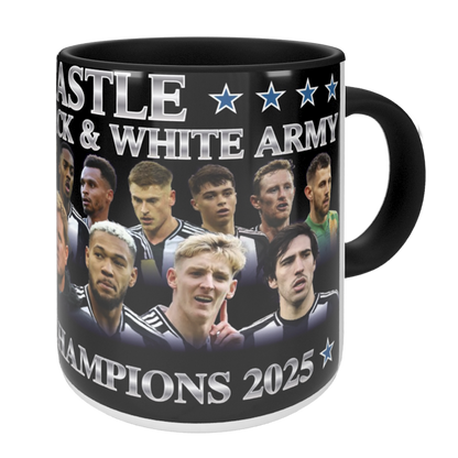 Newcastle League Cup Champions 2025 Mug Black Handle & Inner
