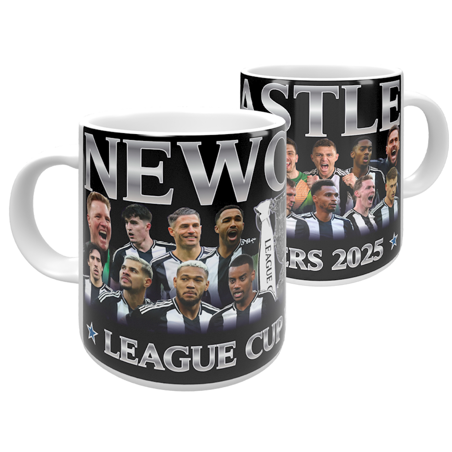 Newcastle League Cup Champions Trophy 2025 Mug