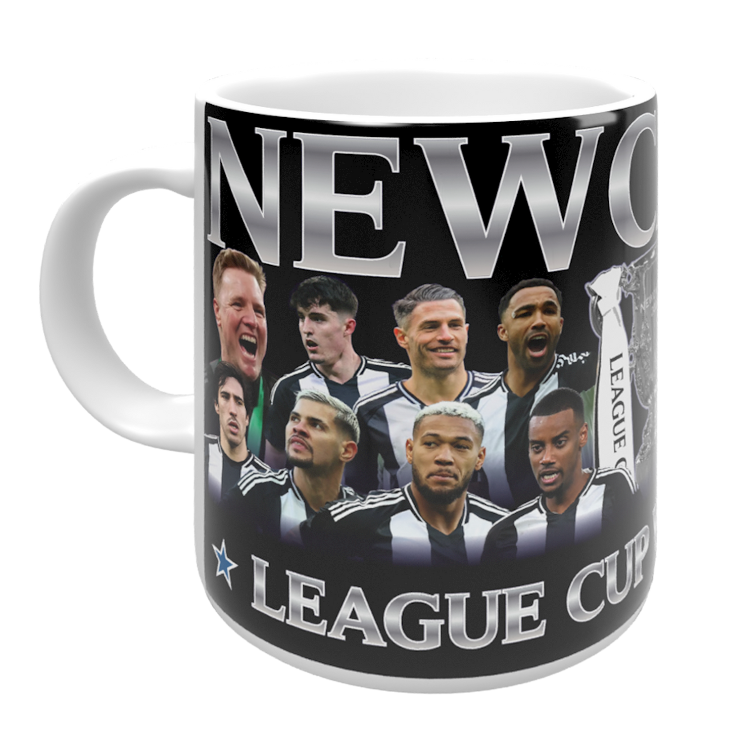 Newcastle League Cup Champions Trophy 2025 Mug