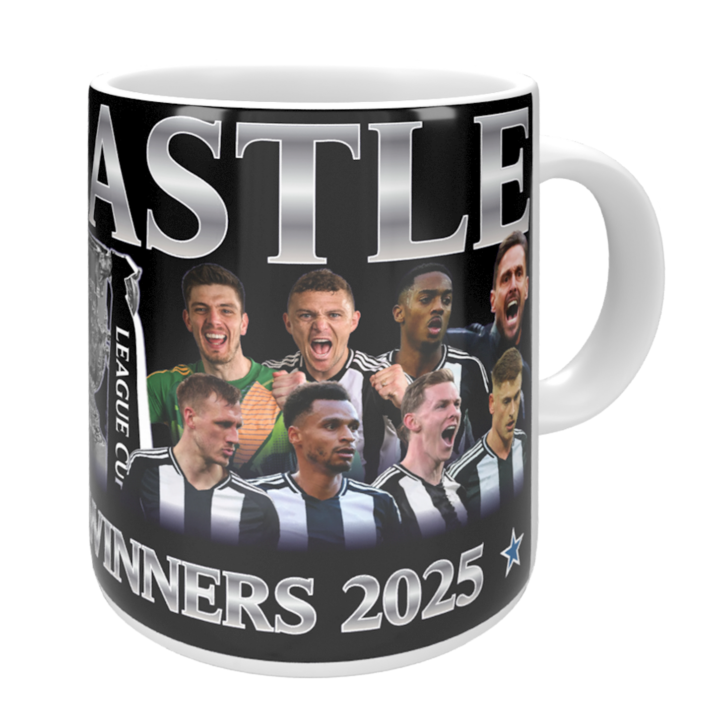 Newcastle League Cup Champions Trophy 2025 Mug