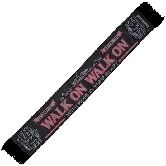 Liverpool Walk On - Black/Grey/Red Scarf HD