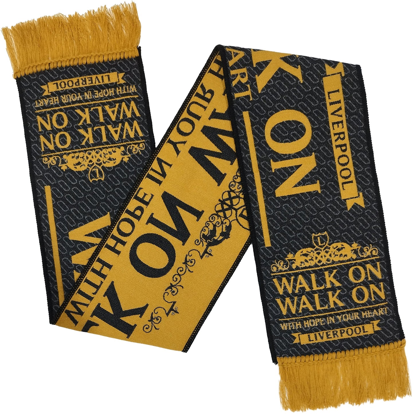 Liverpool HD Scarf Walk On Black/Gold